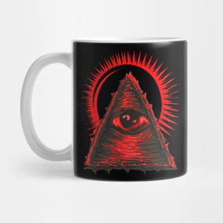 THE ALL SEEING EYE RED Mug